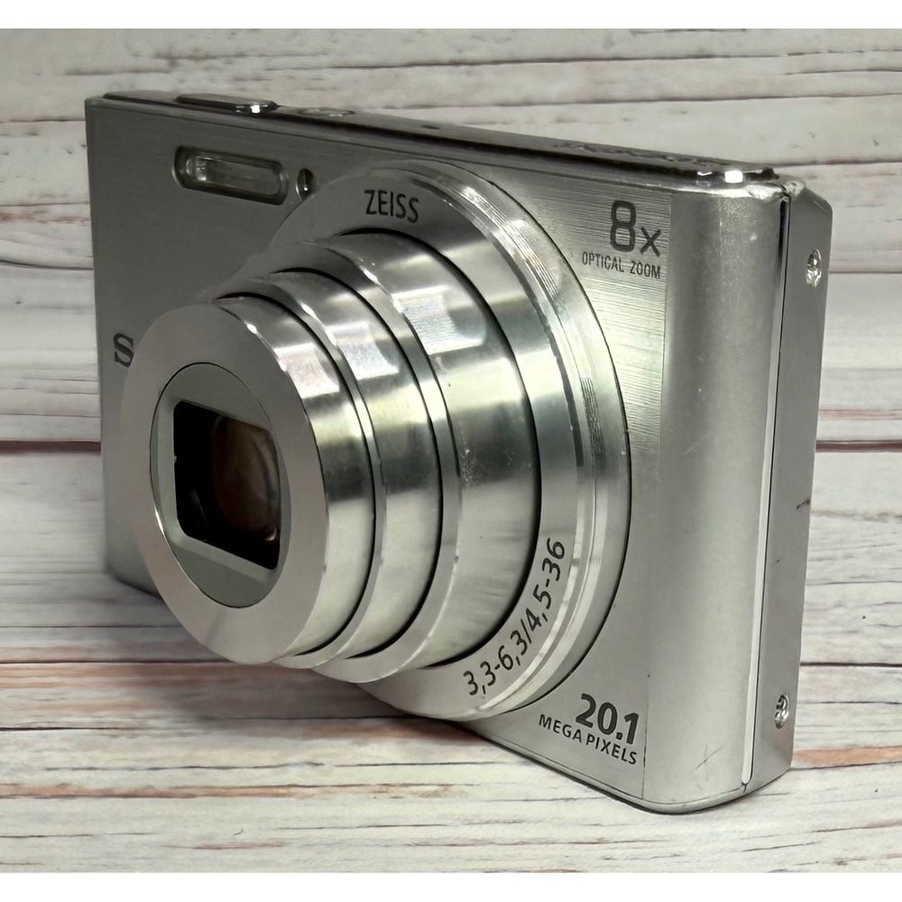 Sony Cyber-shot DSC-W830 Silver Digital Camera 20.1MP 8x Optical Zoom ZEISS Lens - Picture 3 of 11